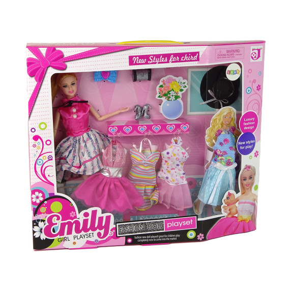 Emily baba kiegészítőkkel