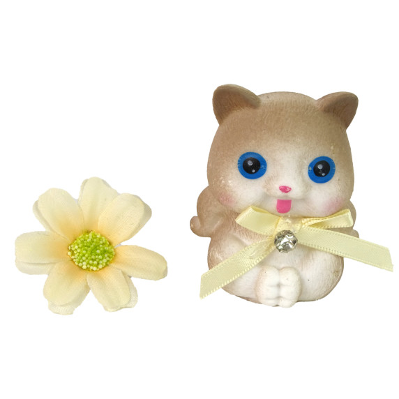 Păpușă cu pisică și floare - Inlea4Fun Baby Doll EMILY