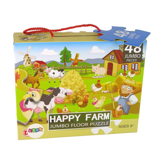 Puzzle - viața la țară - 48 piese - Inlea4Fun HAPPY FARM