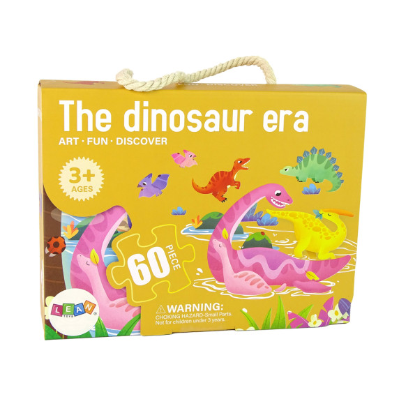 Puzzle pentru copii - DINOSAUR ERA  60 buc - Era dinozaurilor - Inlea4Fun