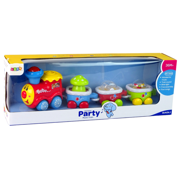 Tren colorat pentru copii cu sunet  - Party