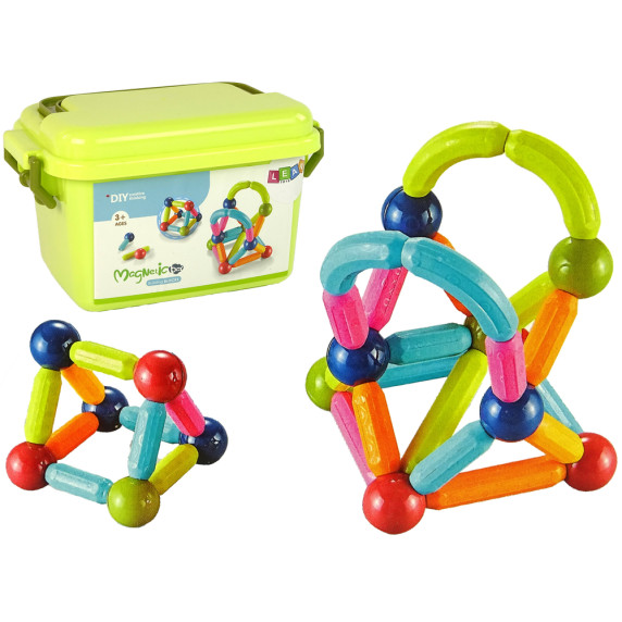 Jucărie de construcție magnetică 34 de elemente - DIY 