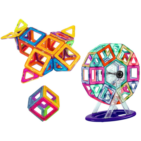 Mágneses építőjáték 46 db Inlea4Fun MAGNETIC DIY - Óriáskerék