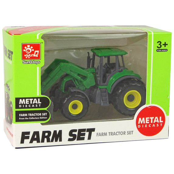 Tractor de jucărie - Inlea4Fun FARM SET - verde