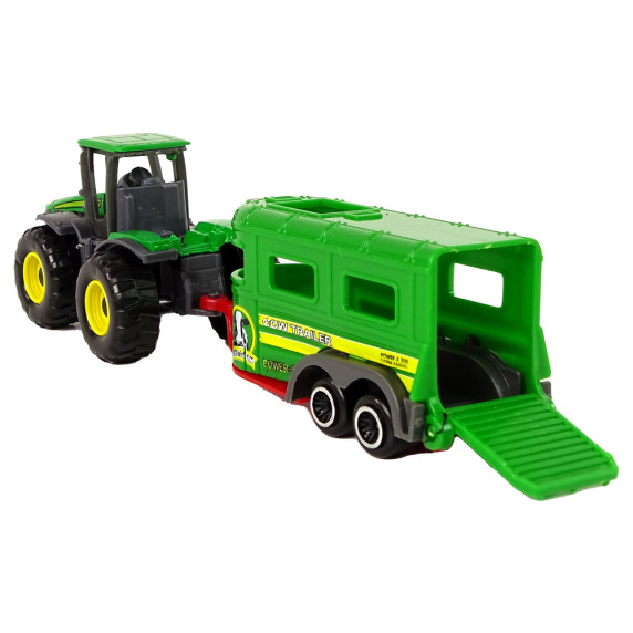 Játék traktor állatszállító pótkocsival Inlea4Fun FARM SET