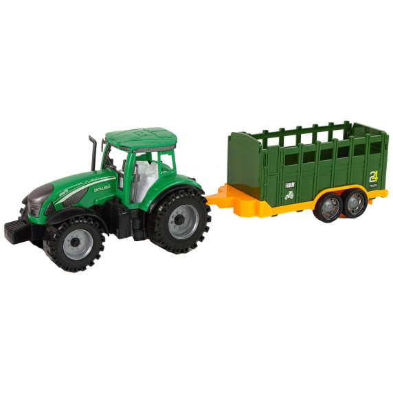 Játék traktor pótkocsival Inlea4Fun FARM PUSH