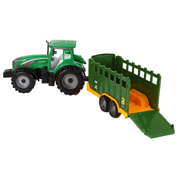 Játék traktor pótkocsival Inlea4Fun FARM PUSH
