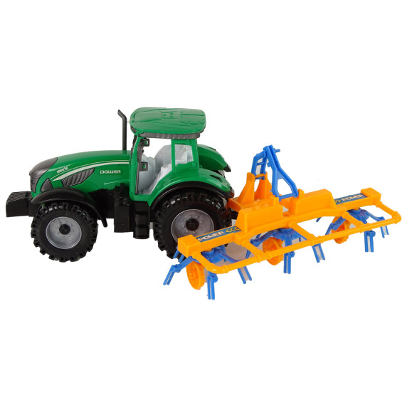 Játék traktor boronáló pótkocsival Inlea4Fun FARm PUSH