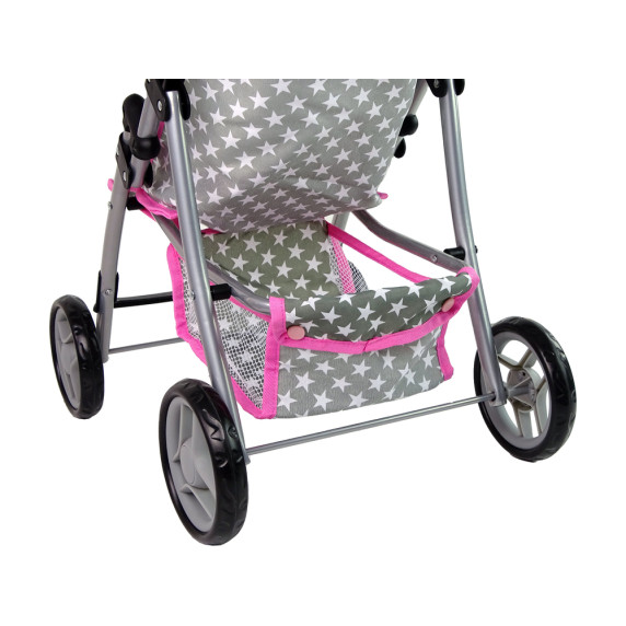 Golfový kočík pre bábiky Inlea4Fun PINK STARS