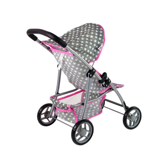 Golfový kočík pre bábiky Inlea4Fun PINK STARS