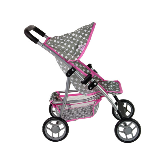 Golfový kočík pre bábiky Inlea4Fun PINK STARS