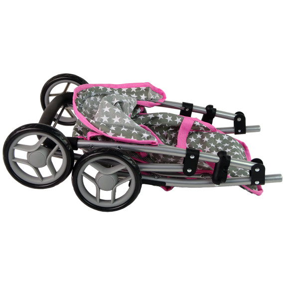 Golfový kočík pre bábiky Inlea4Fun PINK STARS