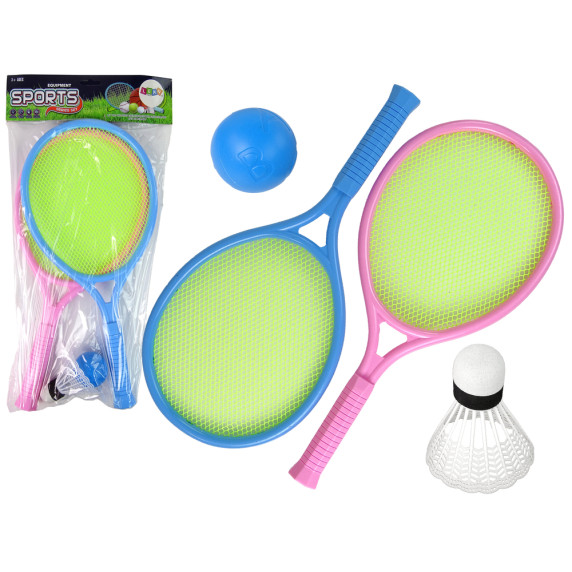 Set de jocuri sportive pentru activități în aer liber - rachete, fluturaș și minge