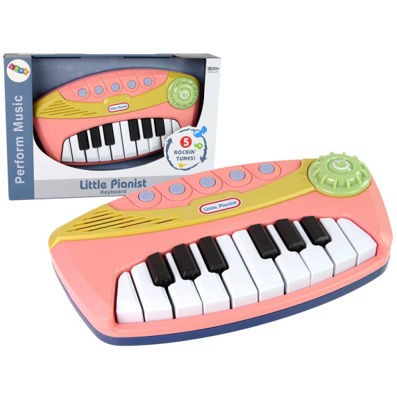 Sintetizator interactiv pentru copii - Inlea4Fun LITTLE PIANIST - roz