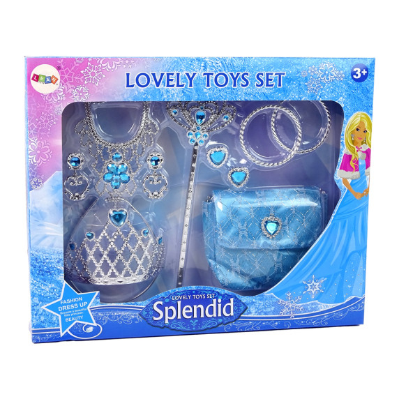Súprava šperkov pre malú princeznú s kabelkou Inlea4Fun SPLENDID