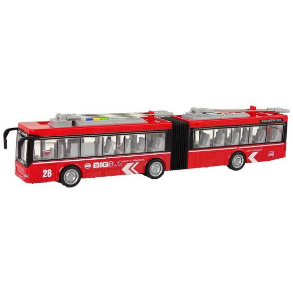 Játék csuklósbusz 1:16 Inlea4Fun LIGHT&SOUND BUS