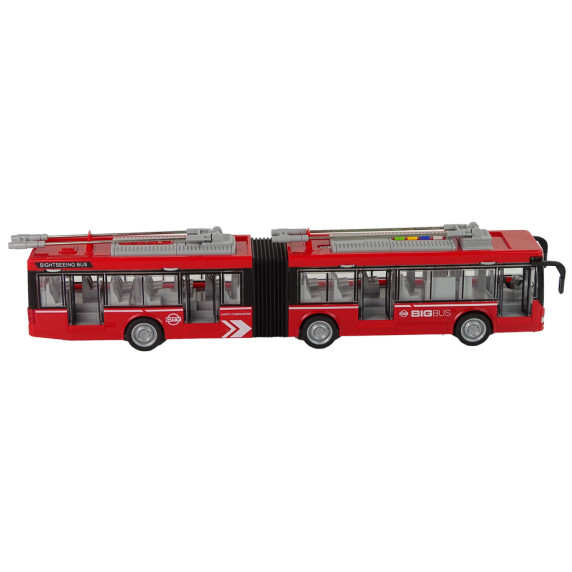 Játék csuklósbusz 1:16 Inlea4Fun LIGHT&SOUND BUS