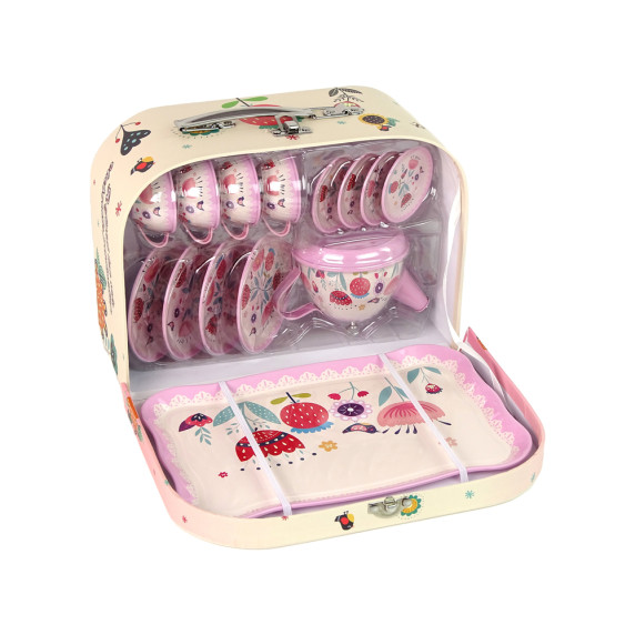 Detská čajová súprava v kufríku Inlea4Fun BOUTIQUE TEA SET