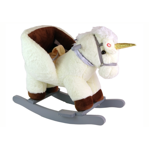 Hintafotel unikornis Inlea4Fun Rocking Horse - Fehér