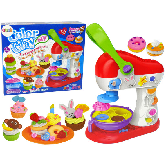 Gyurmakészlet sütikészítő 6 szín Inlea4fun COLOR CLAY