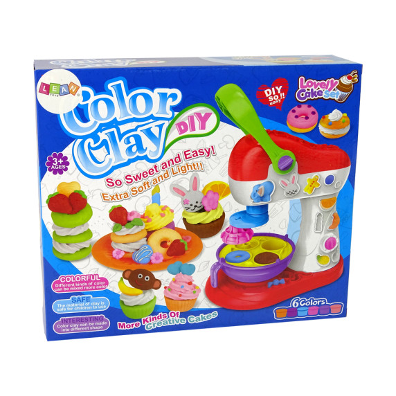 Gyurmakészlet sütikészítő 6 szín Inlea4fun COLOR CLAY