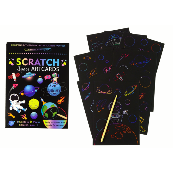 Notes curcubeu cu răzuit - Inlea4Fun SPACE - spațiul cosmic