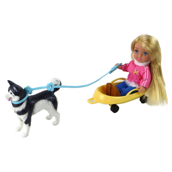 Bábika Anlily so snežným skútrom Inlea4Fun ANLILY WINTER