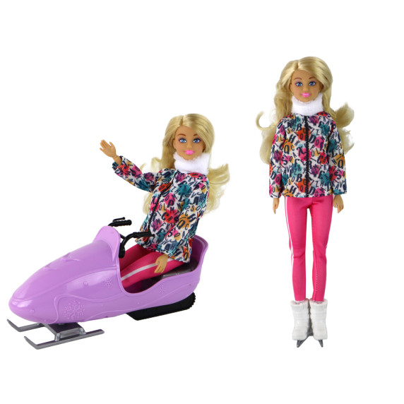 Bábika Anlily so snežným skútrom Inlea4Fun ANLILY WINTER