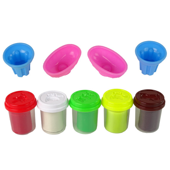 Gyurmakészlet Inlea4Fun ICE CREAM DOUBLE TWISTER - Fagylaltkészítés