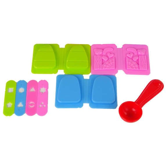 Gyurmakészlet Inlea4Fun ICE CREAM DOUBLE TWISTER - Fagylaltkészítés