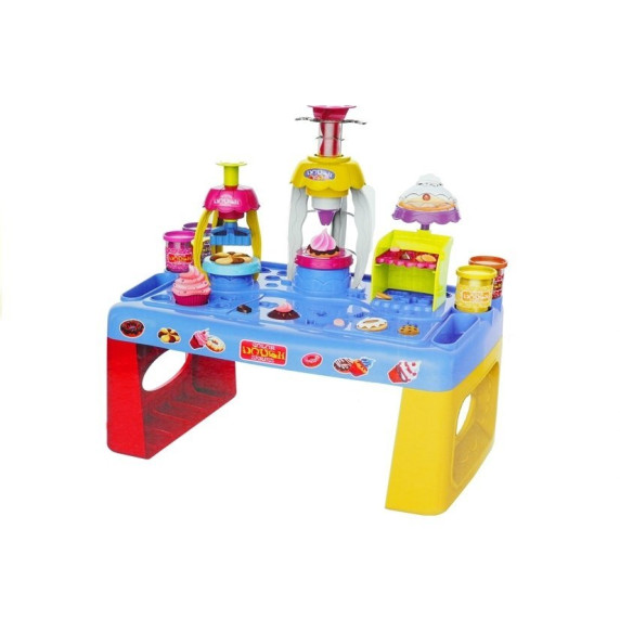 Set deserturi cu măsuță de cafea, 37 accesorii - Color Dough Series