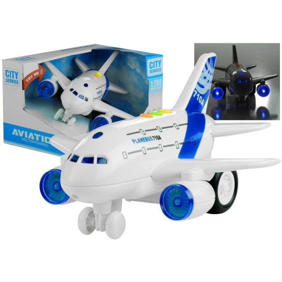 Játék repülőgép 1:200 Inlea4Fun AVATION Powered Plane Shines 