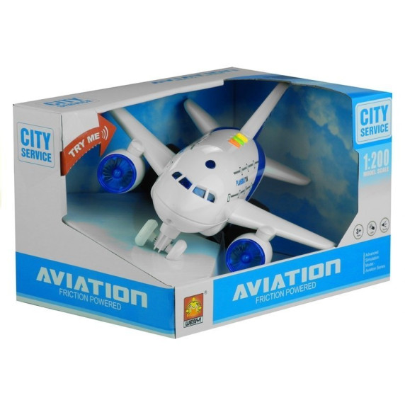 Játék repülőgép 1:200 Inlea4Fun AVATION Powered Plane Shines 