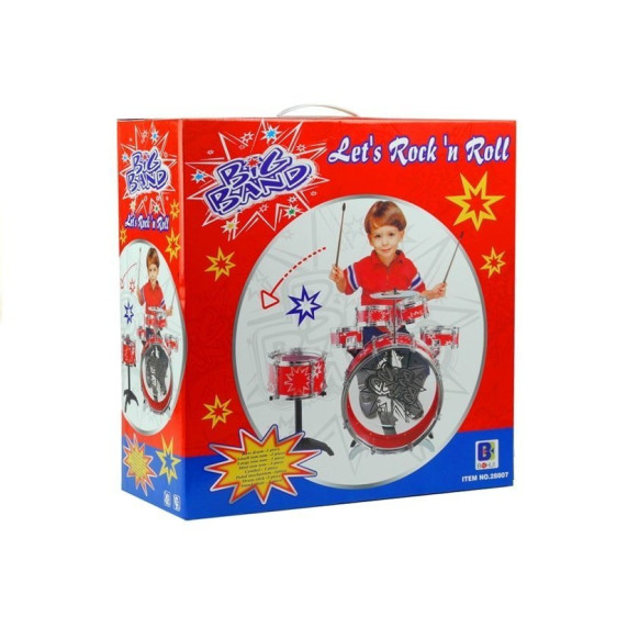 Set tobe pentru copii - cu chimval scăunel și bețe