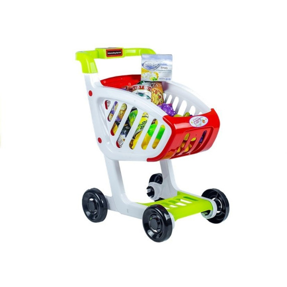 Nákupný vozík s potravinami 25 prvkov Inlea4Fun DELUXE SHOPPING CART