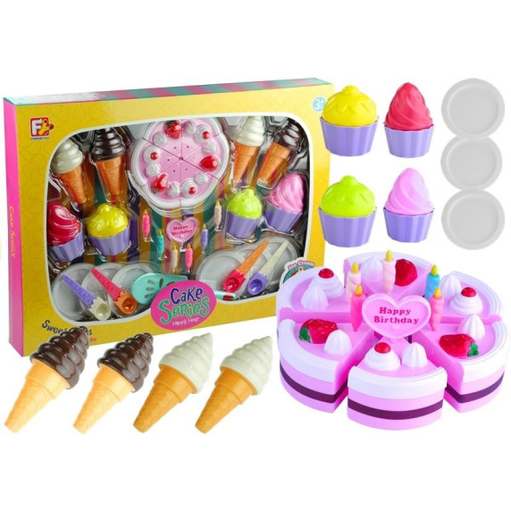 Set tort de aniversare cu 32 de elemente - Cake Series