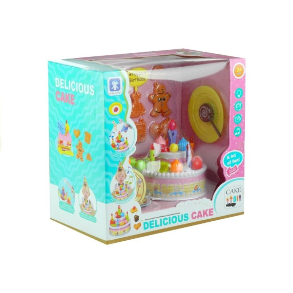 Szülinapi játék torta kiegészítőkkel Inlea4Fun DELICIOUS CAKE