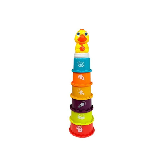 Jucărie construcție piramidă - Inlea4Fun BABY FAVORITE