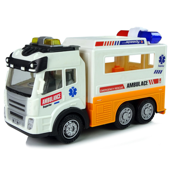 Mașină ambulanță cu efecte de lumină și sunet - AMBULANCE