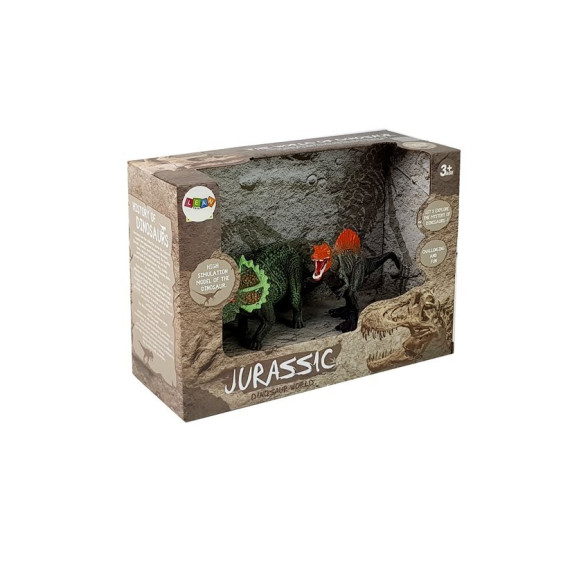 Dinoszaurusz figurakészlet Inlea4Fun JURASSIC - Spinosaurus, Triceratops