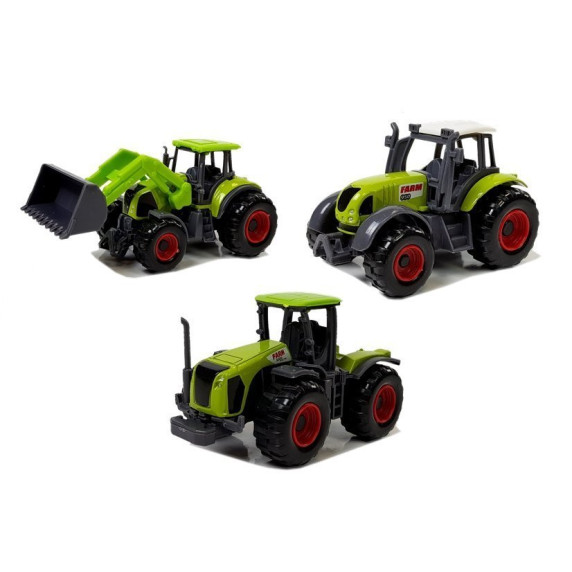 Mezőgazdasági járművek pótkocsival és állatfigurákkal Inlea4Fun FARM SET