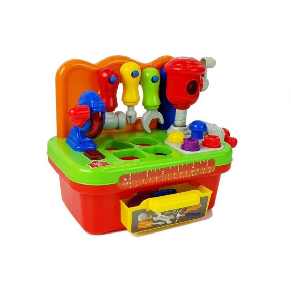 Detská dielňa s vkladačkou a efektmi Inlea4Fun MINI TOOL SET