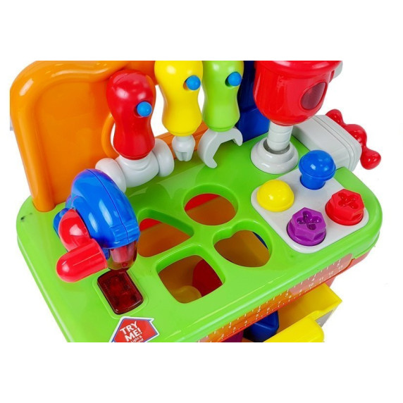 Detská dielňa s vkladačkou a efektmi Inlea4Fun MINI TOOL SET