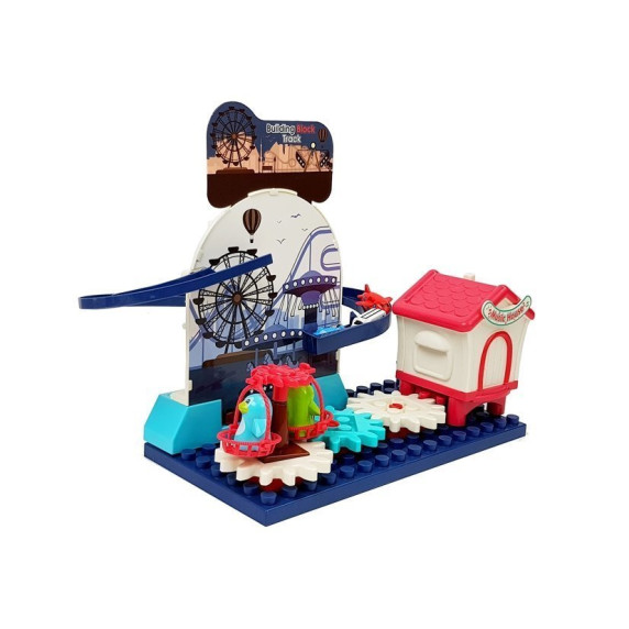 Kreatív építőkészlet Lunapark Inlea4Fun BUILDING BLOCK TRACK