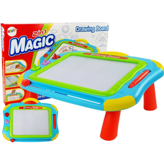 Tablă de desen Magic 2-în-1 - LEAN Toys