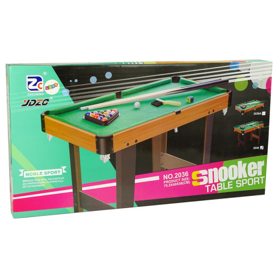 Biliardový stôl s príslušenstvom Inlea4Fun SNOOKER