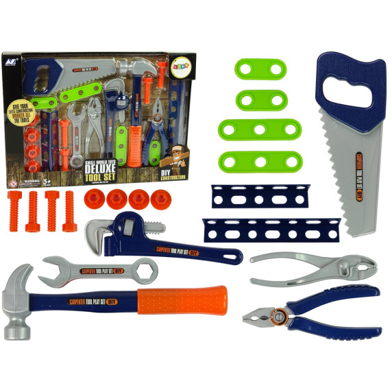 Detské náradie 6 kusov Inlea4Fun DELUXE TOOL SET