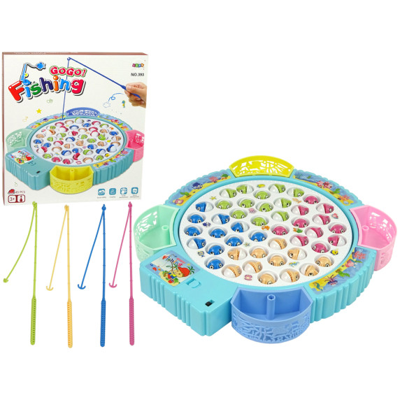 Detský rybársky set Inlea4Fun GoGo FISHING - modrý