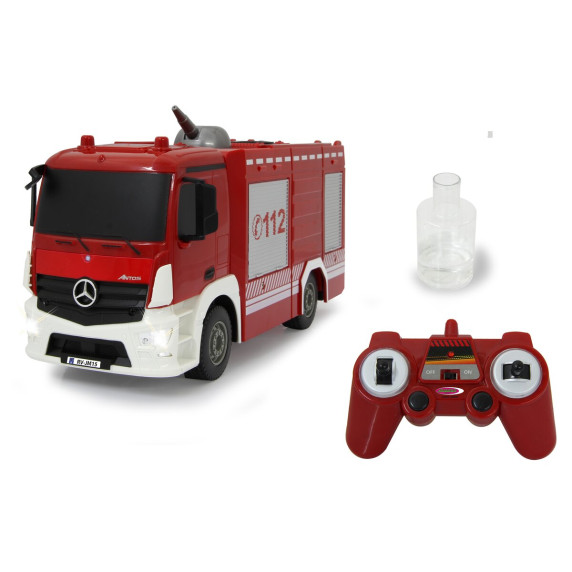 Mașină pompier cu telecomandă - Mercedes-Benz Antos - 1:26 - Jamara
