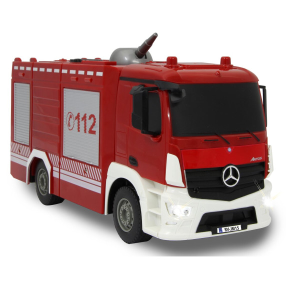 Mașină pompier cu telecomandă - Mercedes-Benz Antos - 1:26 - Jamara